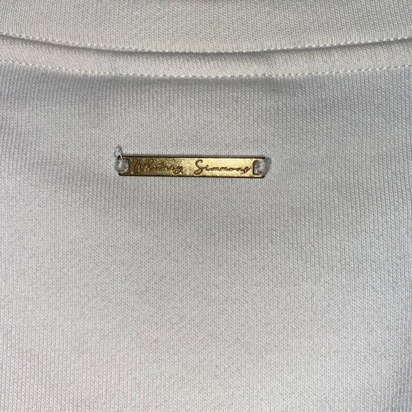 WHITNEY SIMMONS x GYM SHARK CROPPED CREAM CREWNECK - Picture 6 of 7